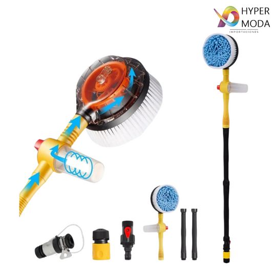 Kit Cepillo Giratorio Lavado Carro